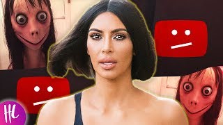 Kim Kardashian Begs YouTube To Delete Momo Challenge Videos  Hollywoodlife [upl. by Ru]