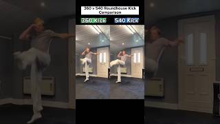 360 vs 540 Kick ✅ Comparison roundhouse tutorial kick viral shorts [upl. by Yddub660]