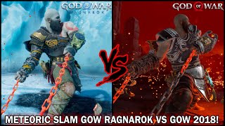 METEORIC SLAM GOD OF WAR RAGNAROK VS GOD OF WAR 2018 [upl. by Stratton]