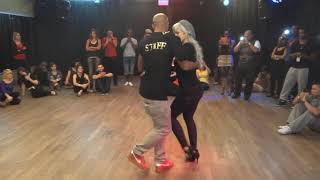 Kizomba Dance  Sara Lopez amp Albir Rojas Assim TΓʽ Bom  Nuno Abdul Ft Sslowli amp Big Boss [upl. by Ahsieken]