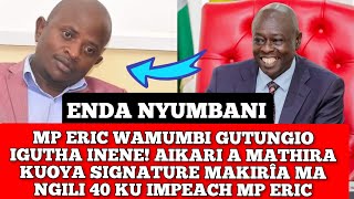 GO HOME MP WA MATHIRA ERIC WAMUMBI GUIKIO NJÃ YA GÎTI KÎA MP NÎ AIKARI A MATHIRA NYERI [upl. by Yevre150]