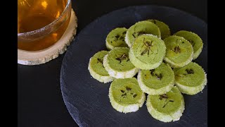 How to Make Matcha Green Tea Cookies Recipe  SweetsMin [upl. by Orapma]