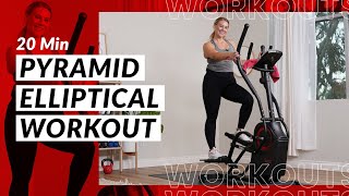 20 Minute Pyramid Elliptical Workout [upl. by Dahs549]