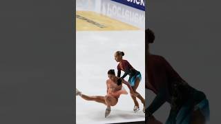 This situation 🫣figureskating annashcherbakova alexandratrusova olympicgames olympics [upl. by Dynah]