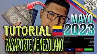 TUTORIAL PASAPORTE VENEZOLANO 🇻🇪  PASO A PASO  MAYO 2023  COMO PAGAR SOLICITUD ✅ SOLICITAR CITA 👍 [upl. by Jc]