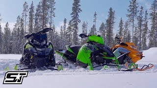 2019 800Class 137Inch Shootout Polaris VS Arctic Cat VS SkiDoo [upl. by Thorsten]