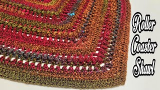 How To Crochet An Easy Beautiful Shawl With Any Yarn [upl. by Ettessil]