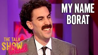 Borat Sacha Baron Cohen Comes To The UK  Friday Night With Jonathan Ross  The Talk Show Channel [upl. by Zane430]