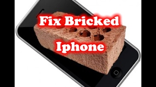 After update Iphone does not work Fix Bricked Iphone [upl. by Ihcalam]