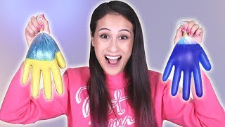 MYSTERY SLIJM HANDSCHOENEN CHALLENGE  Slime Sunday [upl. by Nauwaj]