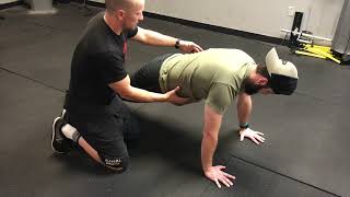 Push Up Position Shoulder Protraction and Retraction [upl. by Sumner]