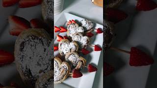 Pastry hearts ♥️🤍 bake at 400 for 15 minutes vday valentinesday galentinesday [upl. by Fabri]