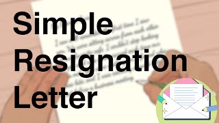 resignation letter  Simple resignation letter  resignation letter kaise likhe [upl. by Nwahsar]