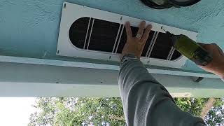 24 Inch Soffit Vent Installation Video Part 3 [upl. by Janie]