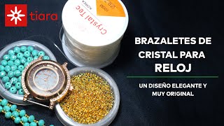 Tutorial de Bisutería Brazaletes para reloj [upl. by Ecnaralc]