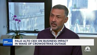 Palo Alto CEO on CrowdStrike fallout IBM deal and cybersecurity issues [upl. by Gaston368]