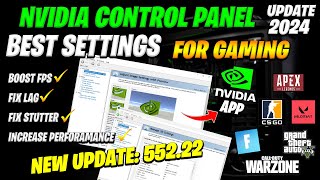 Nvidia Control Panel Latest Update 55222  Best Nvidia 55222 Settings amp Optimizations For Gaming [upl. by Semaj179]