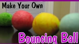 HOW TO MAKE A BOUNCY BALL Easy Kids Science Experiments [upl. by Annot]