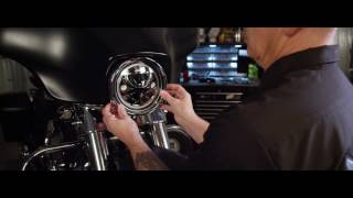 How To Install LED Motorcycle Headlight Trim Ring by Custom Dynamics [upl. by Abbi244]