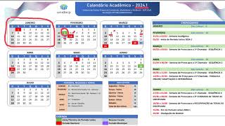 Calendário acadêmico da Unopar  Anhanguera  Uniderp 20241 [upl. by Anelem250]