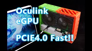 Oculink eGPU PCIE40 High Performance for RTX4090 RTX3090 显卡坞 外接显卡 [upl. by Hewe]