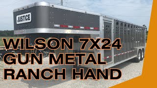 7x24 Wilson Livestock Trailer 2025 [upl. by Acisseg734]