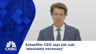 Schaeffler CEO says job cuts absolutely necessary [upl. by Axel]