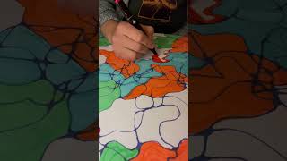 Painting ASMR goodsoundsasmr witchtok art crystals colors artteraphy colorwithme blue [upl. by Sabba]