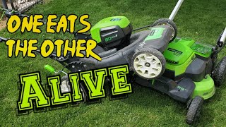 Greenworks 60 Volt Pro lawn Mower reveiw quotSelf Propelledquot [upl. by Zilef]