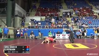 126 Champ Round 1  Cordell Peterson Minnesota vs Greg Shack III Alaska [upl. by Sudhir]