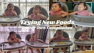 Trying New Foods On Our Own Compilation  Baby Twin Sisters Living in Romania [upl. by Danielle]