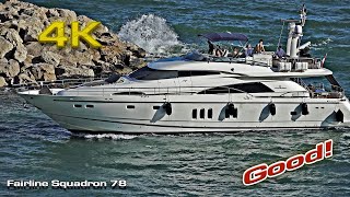 Fairline Squadron 78 Good Docking [upl. by Schiro]