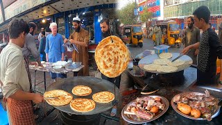 Breakfast in Kabul Afghanistan  Traditional street food  Rush Dumpukht  Morning Milk  parata [upl. by Valentia140]