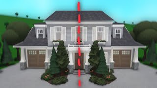 Building a Symmetrical House in Bloxburg with Anix and Frenchrxses [upl. by Fry]