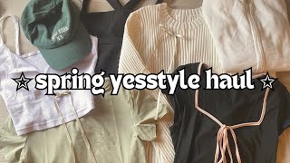 Yesstyle spring clothing haul✨ [upl. by Ahselrac]