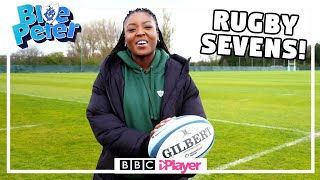 Mwaksy joins a RUGBY SEVENS team 🏉  Blue Peter [upl. by Diarmid]