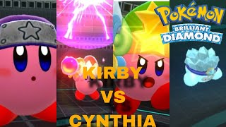 Kirby VS Cynthia in Pokemon Briliant Diamond [upl. by Plato953]