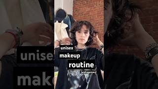 my androgynous makeup routine 💅✨ makeuproutine makeuptutorial androgynous unisex andro enby [upl. by Ronn728]