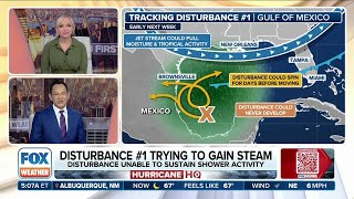 Trio Of Tropical Disturbances Keeping Forecasters Busy [upl. by Abla]