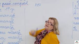 cours de français  5ème année primaire  le passé composé [upl. by Ardnasxela]