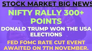 NIFTY RALLY TODAY FOMC RATE CUT RBI RATE CUT USDINR UP STOCK MARKET UPDATES [upl. by Peisch]