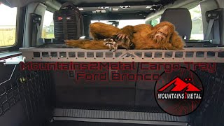 6th Gen Ford Bronco Receives Mountains2Metal rear Cargo tray With fold up top [upl. by Laikeze235]