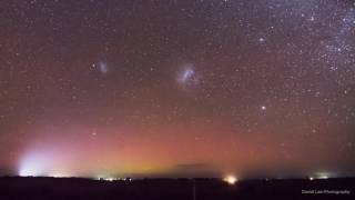 Meteor Shower Adorns Aurora Australis Over Tasmania [upl. by Anirres]