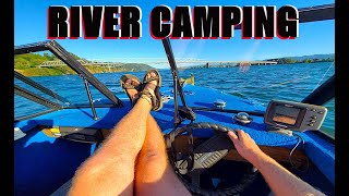 River Camping on the Columbia River  SALMON FISHING  Cathlamet WASHINGTON [upl. by Gnidleif]