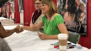 Lucy Lawless Motor City Comic Con Signing Table [upl. by Cherlyn]