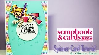 Scrapbook amp Cards Today Spinner Card Tutorial [upl. by Celeste389]