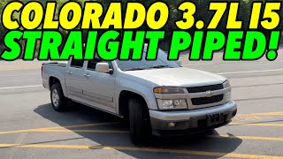 2011 Chevy Colorado 37L I5 Exhaust Sound w STRAIGHT PIPES [upl. by Ulric545]