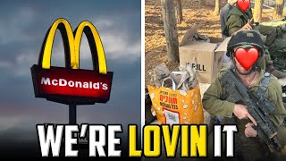 McDonalds Proudly Feeds Israeli Soldiers [upl. by Crotty]