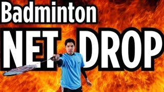 How to Do a Net Drop  Badminton Lessons [upl. by Llenel145]