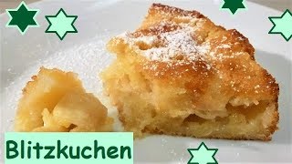 Blitzkuchen Italienischer Apfelkuchen in 10 Minuten bereit für den Ofen Italian apple pie [upl. by Kammerer]